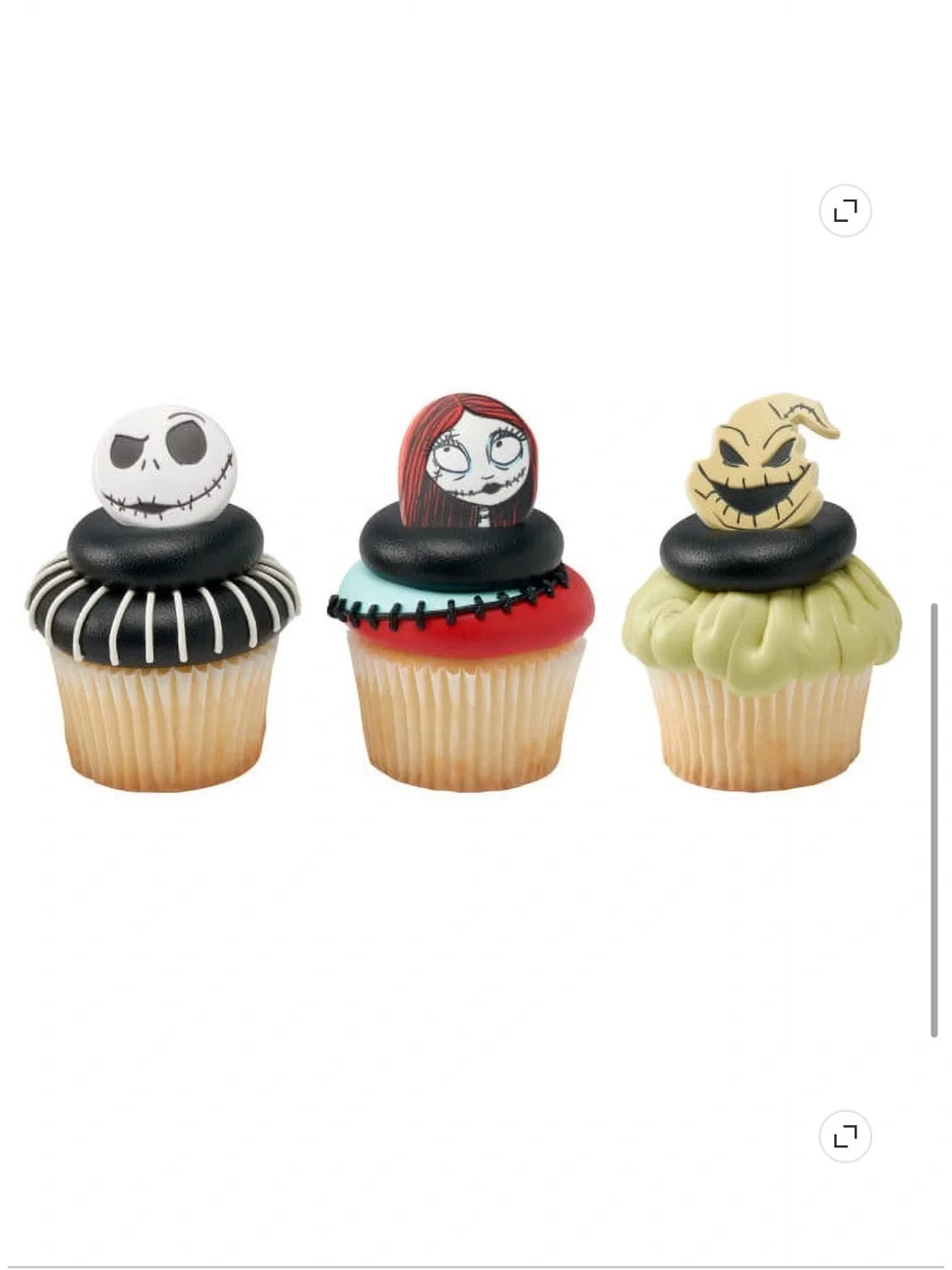 New Jack Skellington Nightmare Before Christmas cake cupcake toppers 72 pieces